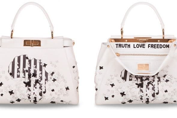 Así de impresionante quedó el diseño de la actriz. El bolso “Black and White” sale a subasta por 50 mil libras (casi 85 mil dólares). (Imagen de Fendi).