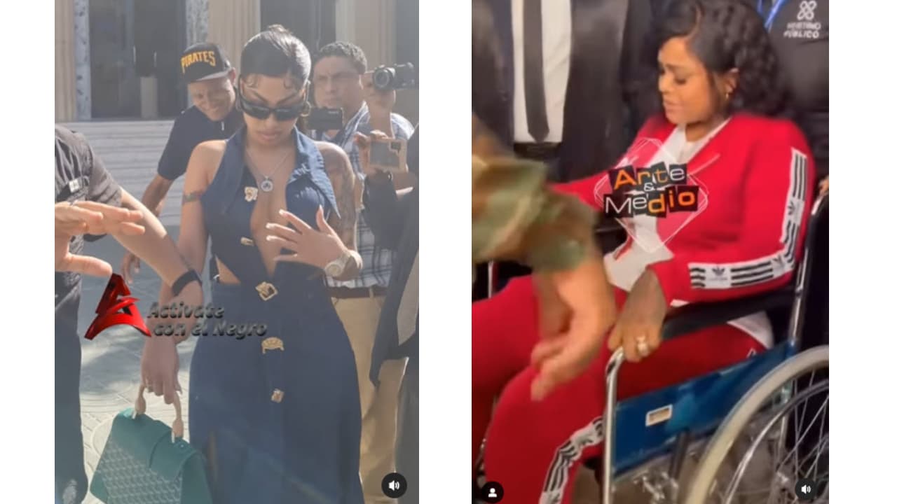 Yailin y su madre Wanda Díaz llegaron por separado a la audiencia de Tekashi.