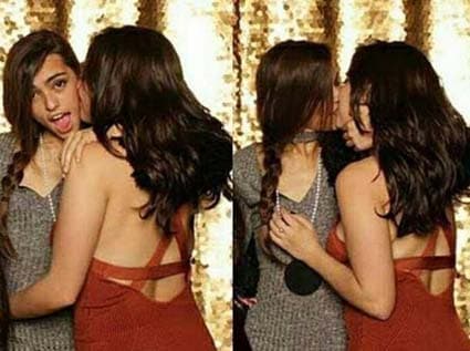 Y su hija besó en su graduación a su compañera de clase y cantante
<b> Fifth Harmony</b>.