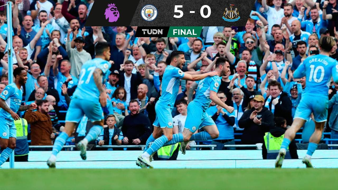 Manchester City goleó al Newcastle y aumentó su ventaja sobre Liverpool