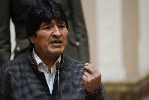 El presidente Evo Morales dijo 'Este tema del deslizamiento es como un terremoto'.