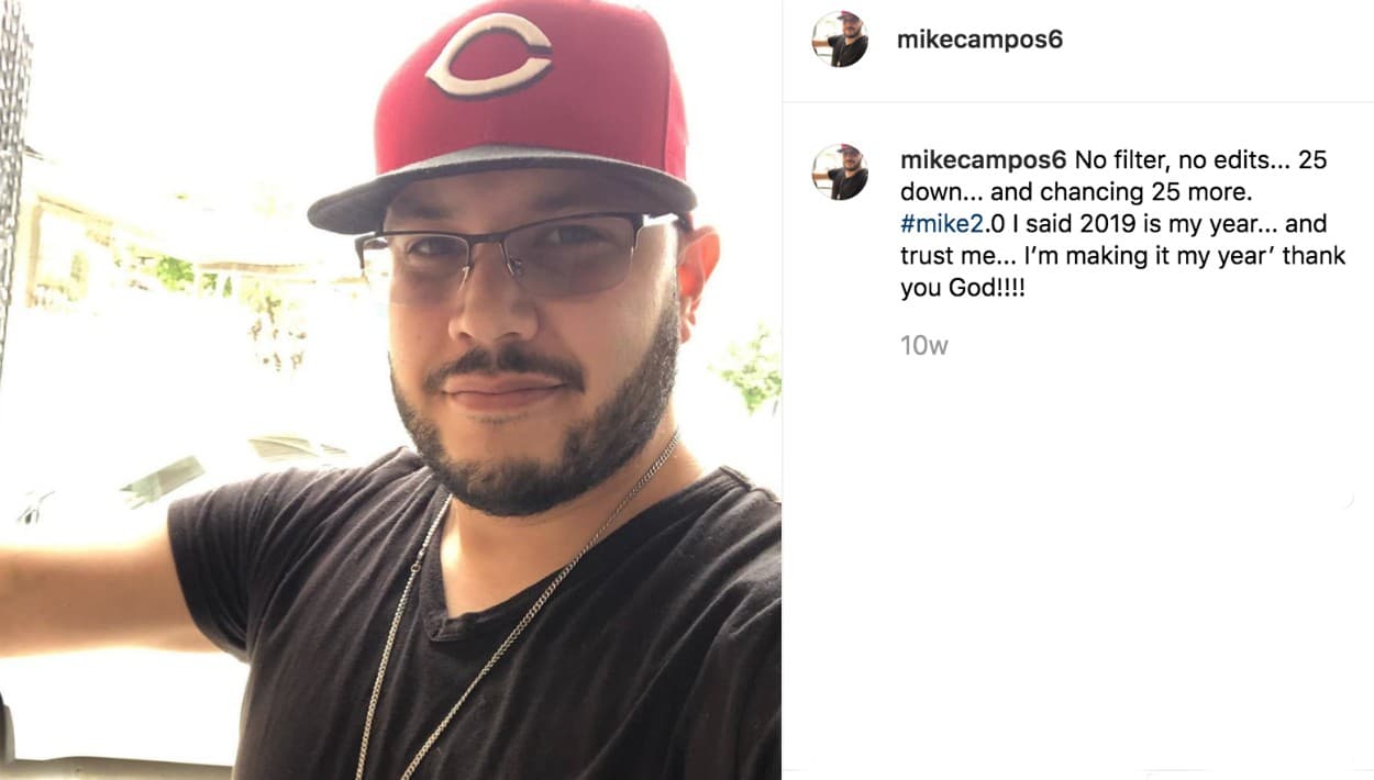 Al igual que Jacqie Rivera, Mike Campos comenzó a ejercitarse y perdió peso, como parte de su transformación. Del divorcio no comentaba nada.