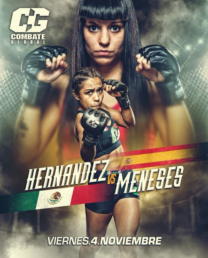 'Kali' Meneses enfrenta a 'Tiny Mexa' Hernández en Combate Global 