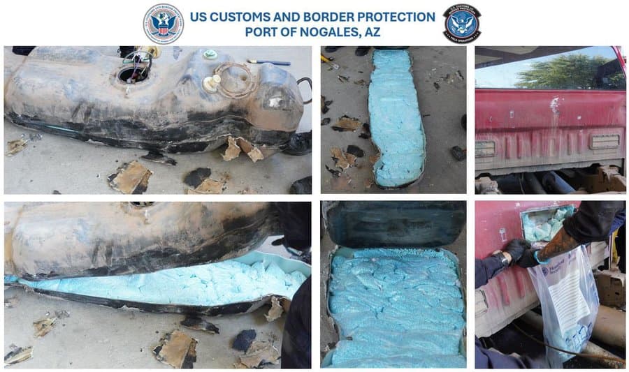 En otros cuatro cargamentos, fueron confiscados en total 
<b>709,308 pastillas de fentanilo, 13.75 libras de cocaína y 66.85 libras de metanfetamina</b>.