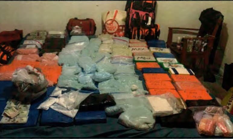 Paquetes de fentanilo incautados a la facción de los hijos de 'El Chapo' Guzmán.