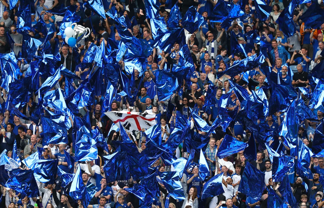 El Leicester vivió un día de fiesta celebrando su campeonato de la Premier.