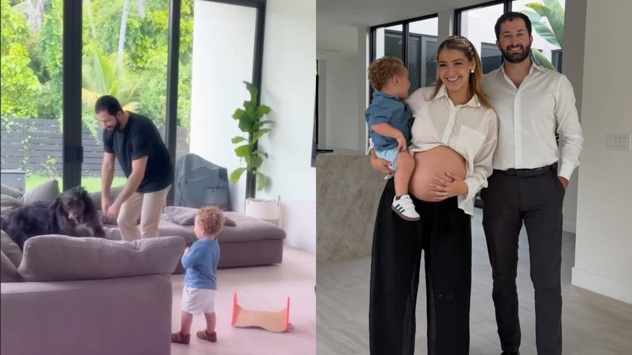 Caden y su perrito, felices tras mudarse a la nueva casa de Migbelis