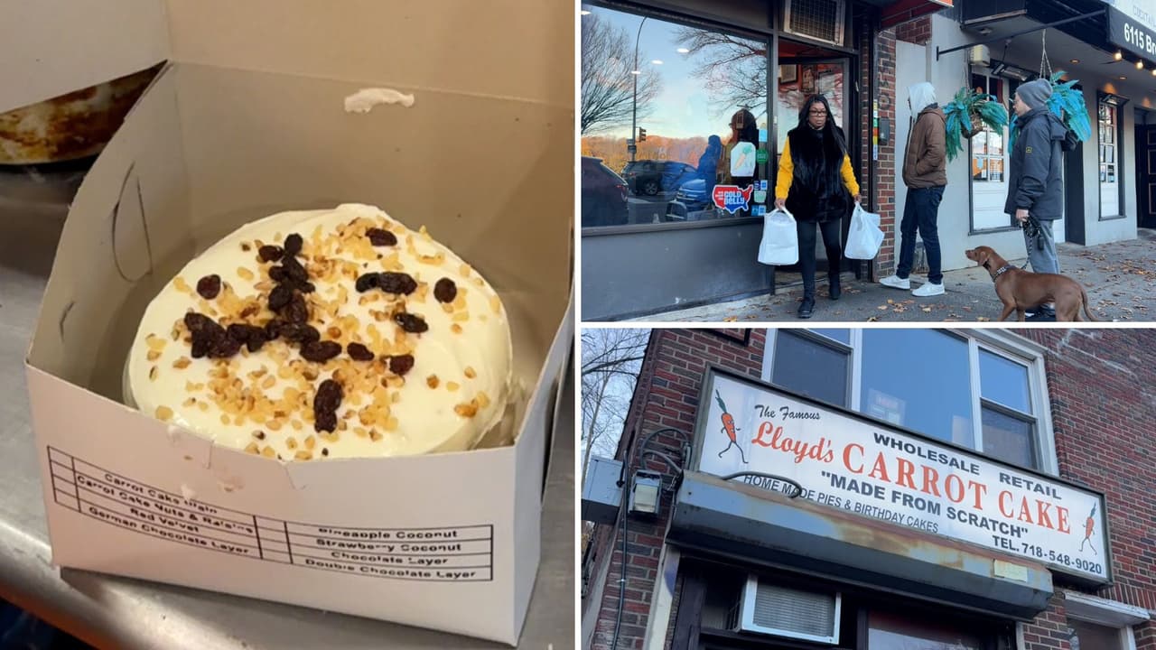 Esta pastelería de Nueva York prepara su tradicional pastel de zanahoria y la gente hace fila de horas para obtenerlos.