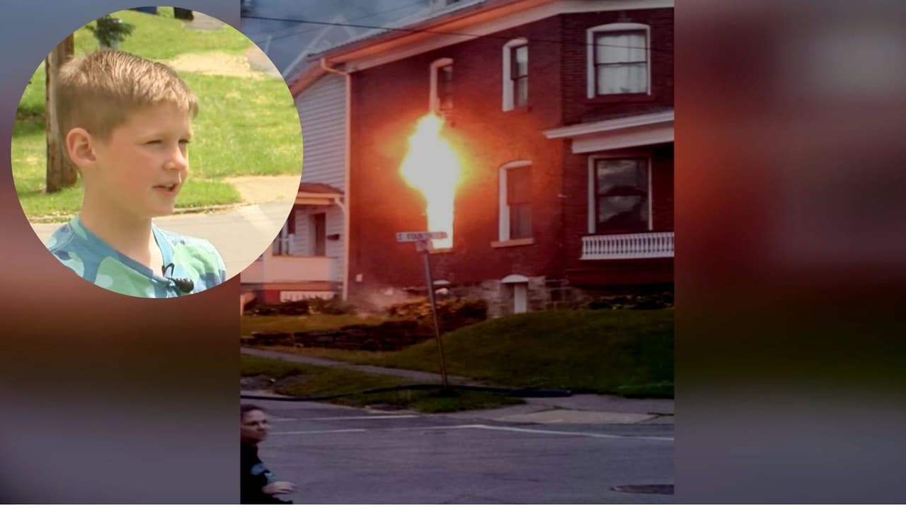 Pequeño héroe: niño de 9 años ayuda a detener el incendio de una casa