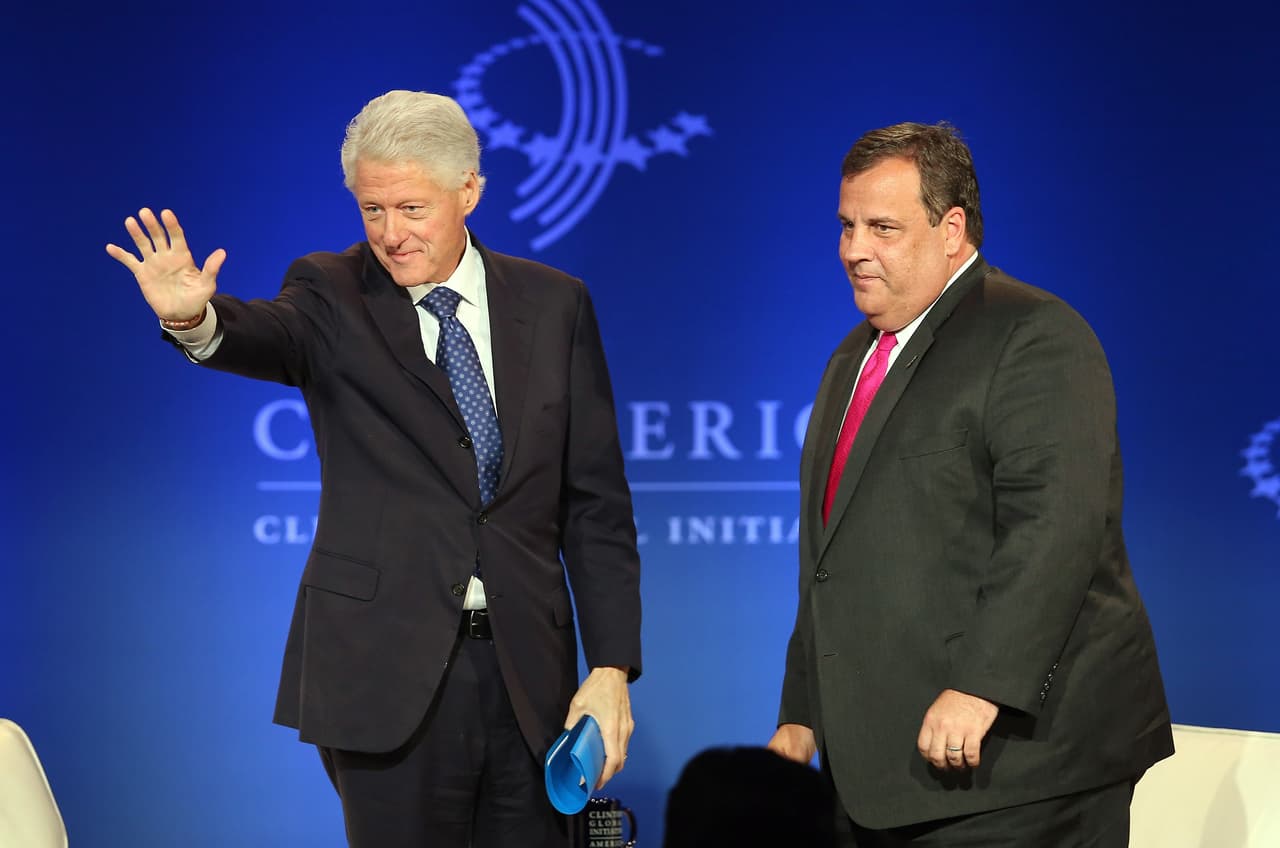 "Dramático" el supermartes de Chris Christie y Bill Clinton