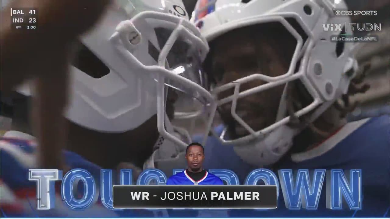 ¡De Josh a Josh! Allen lanza touchdown a Palmer para Bills