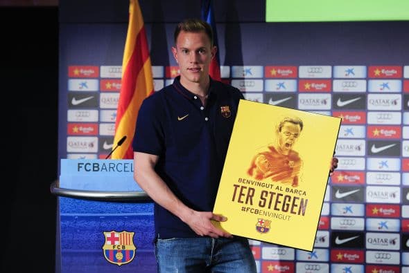 Ter Stegen fue presentado con el Barcelona