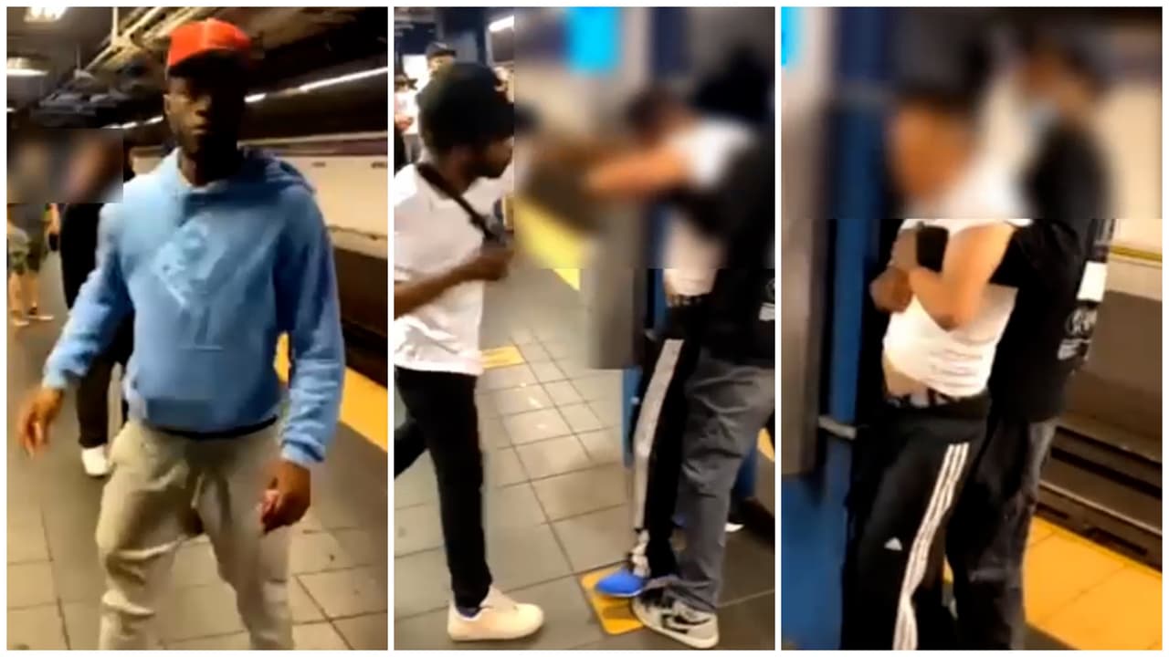 Captan en video la agresión a un asiático en estación del Subway de NYC