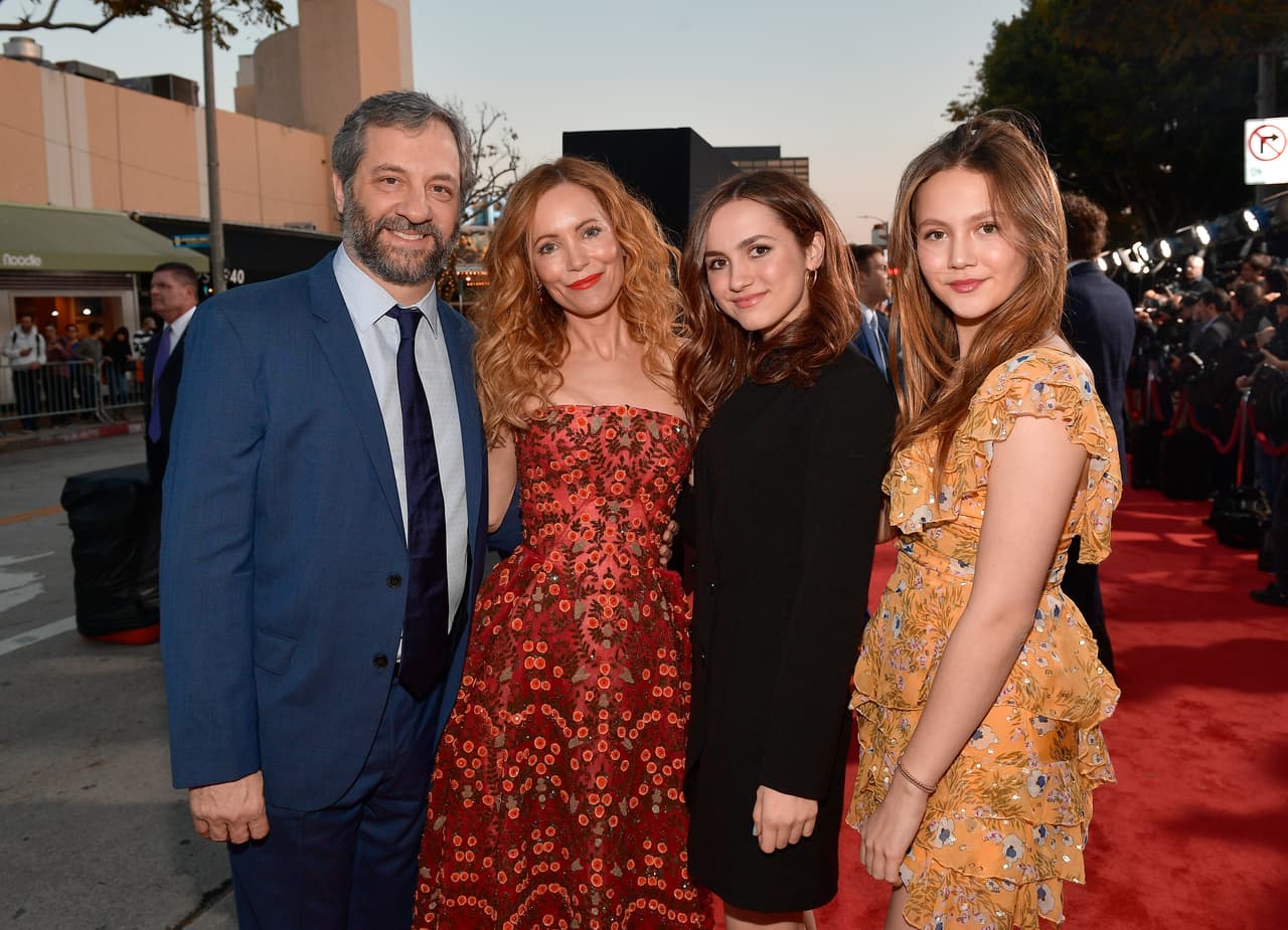 Judd Apatow, Leslie Mann, Maude Apatow e Iris Apatow