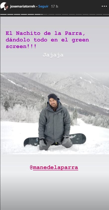 Antes del incidente los tres pasaron divertidos momentos. Nachito era el nombre del personaje que interpretó Mane de la Parra en 'Corona de lágrimas'.