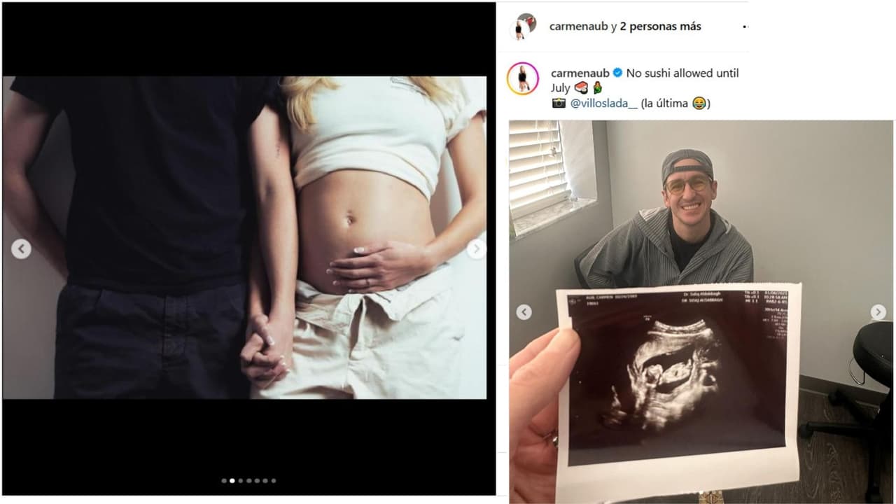 Carmen Aub reveló que está embarazada de su primer bebé.