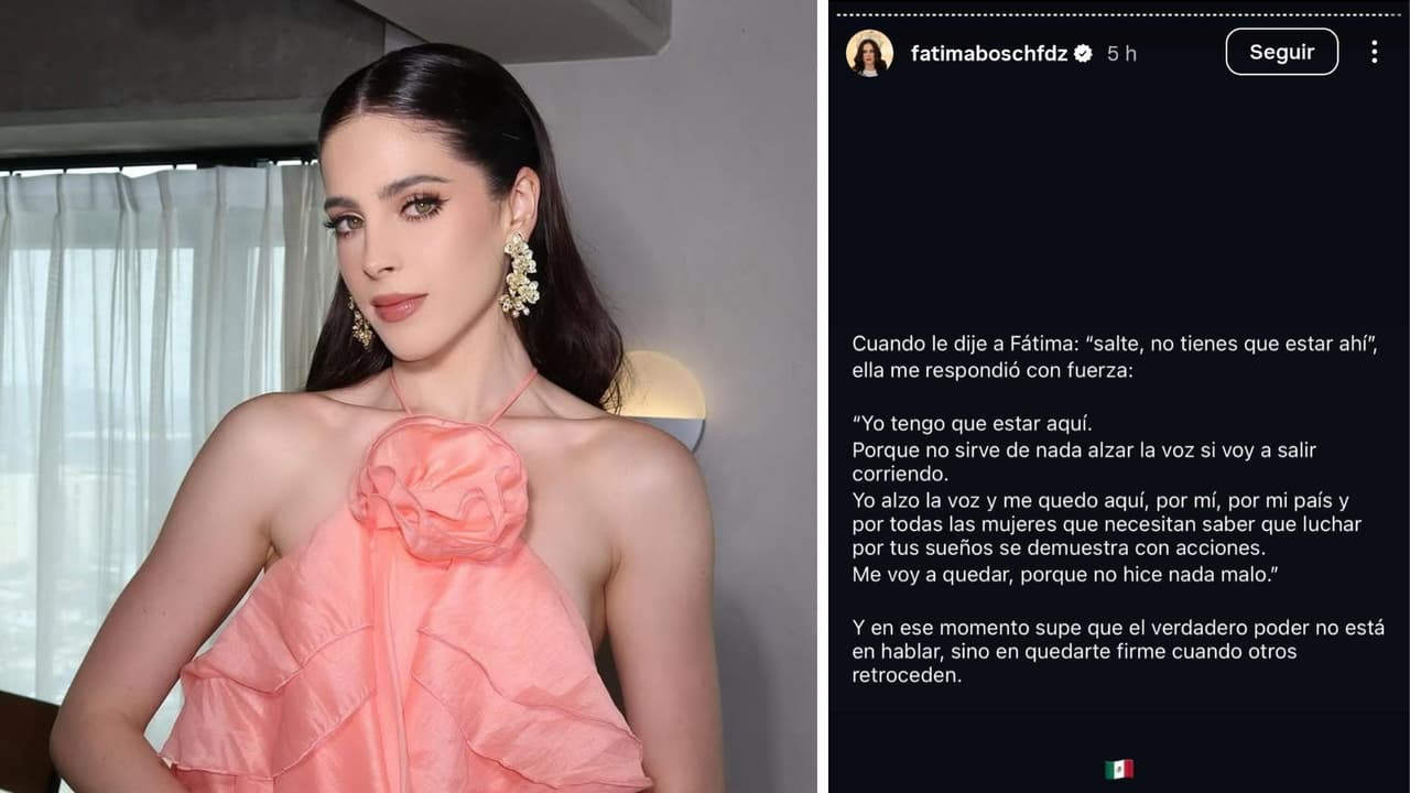 Fátima Bosch compartió este mensaje.