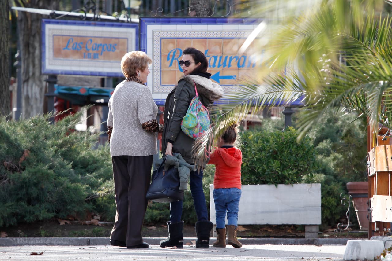 La actriz estuvo acompañada también por varios familiares.