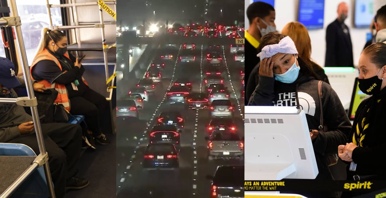 En medio de uno de los momentos más críticos debido al aumento de casos de coronavirus, miles de personas viajan desde ya Los Ángeles durante la celebración del Día de Acción de Gracias a pesar de las recomendaciones de las autoridades.