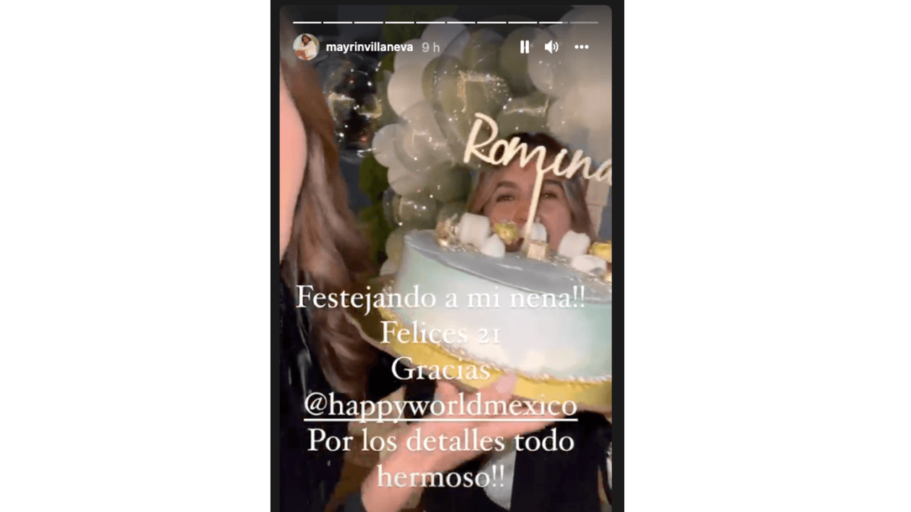 La actriz también le dio un hermoso pastel a su hija.