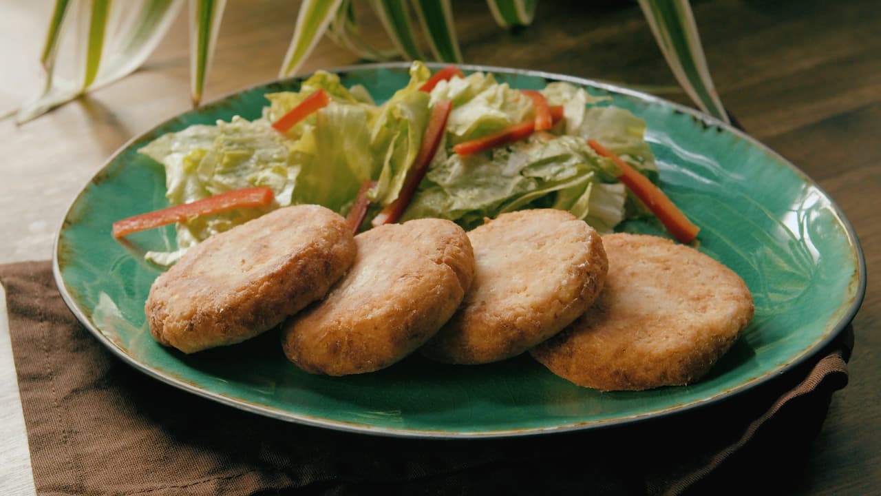 Tortitas de papa con atún