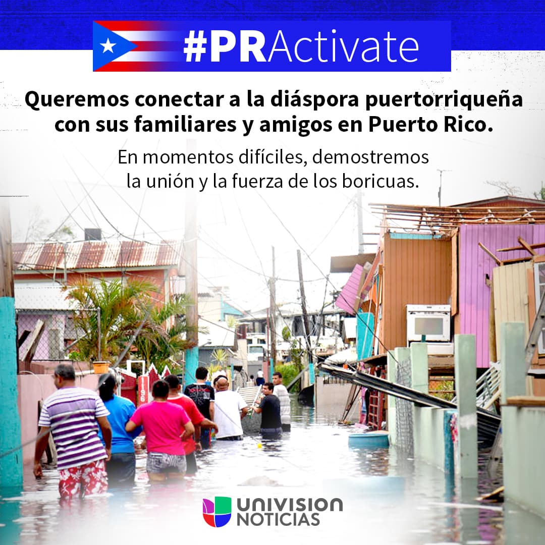 Si estás en Puerto Rico, ayúdanos a conectar a boricuas con seres queridos en el exterior