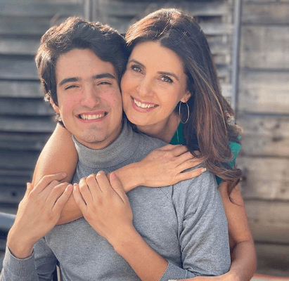 Mayrín y su hijo Sebastián.