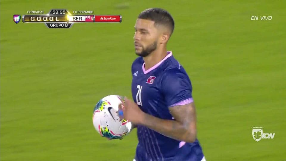 ¡GOOOL! Nahki Wells anota para Bermuda
