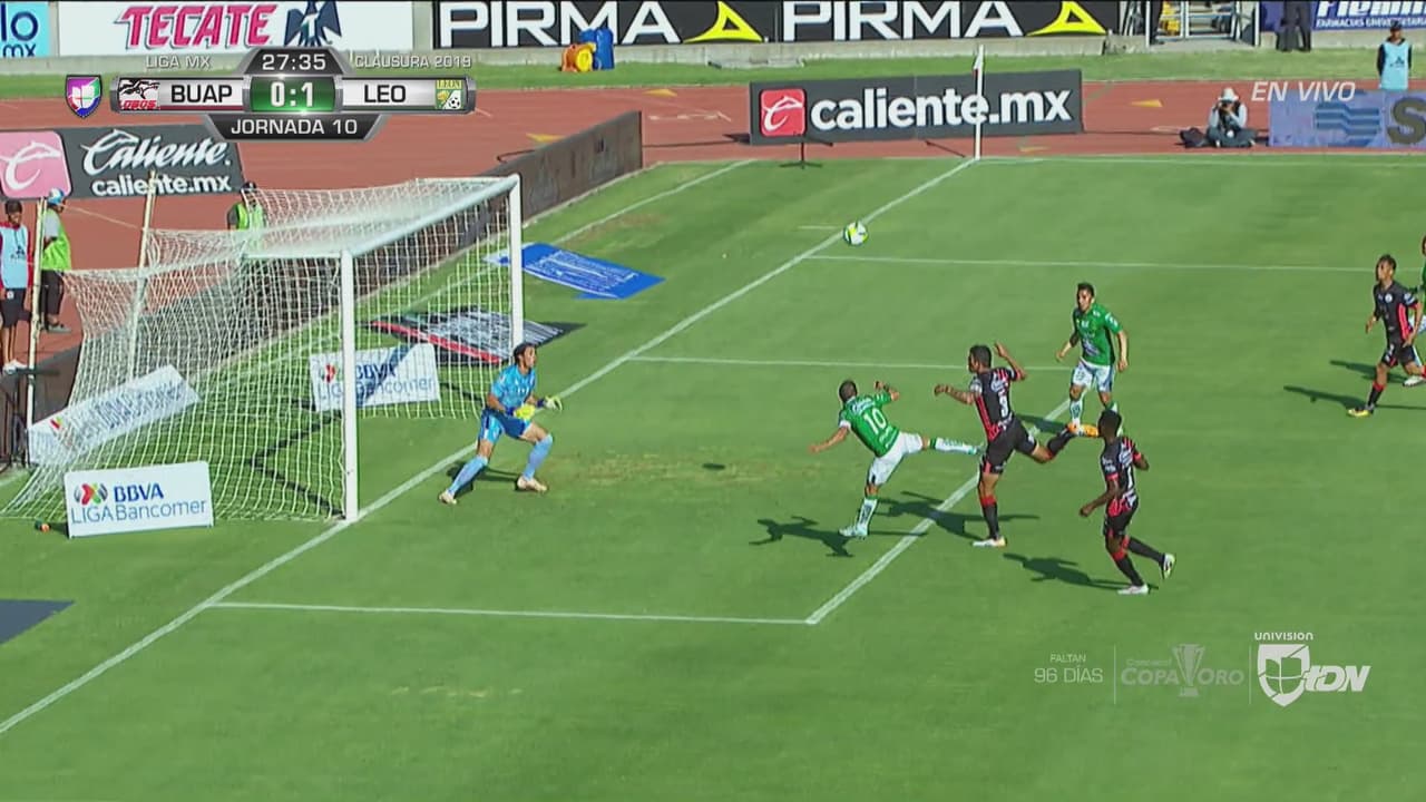 ¿Messi contra el ManUnited? Así metió Montes el 1-0 del León a Lobos BUAP