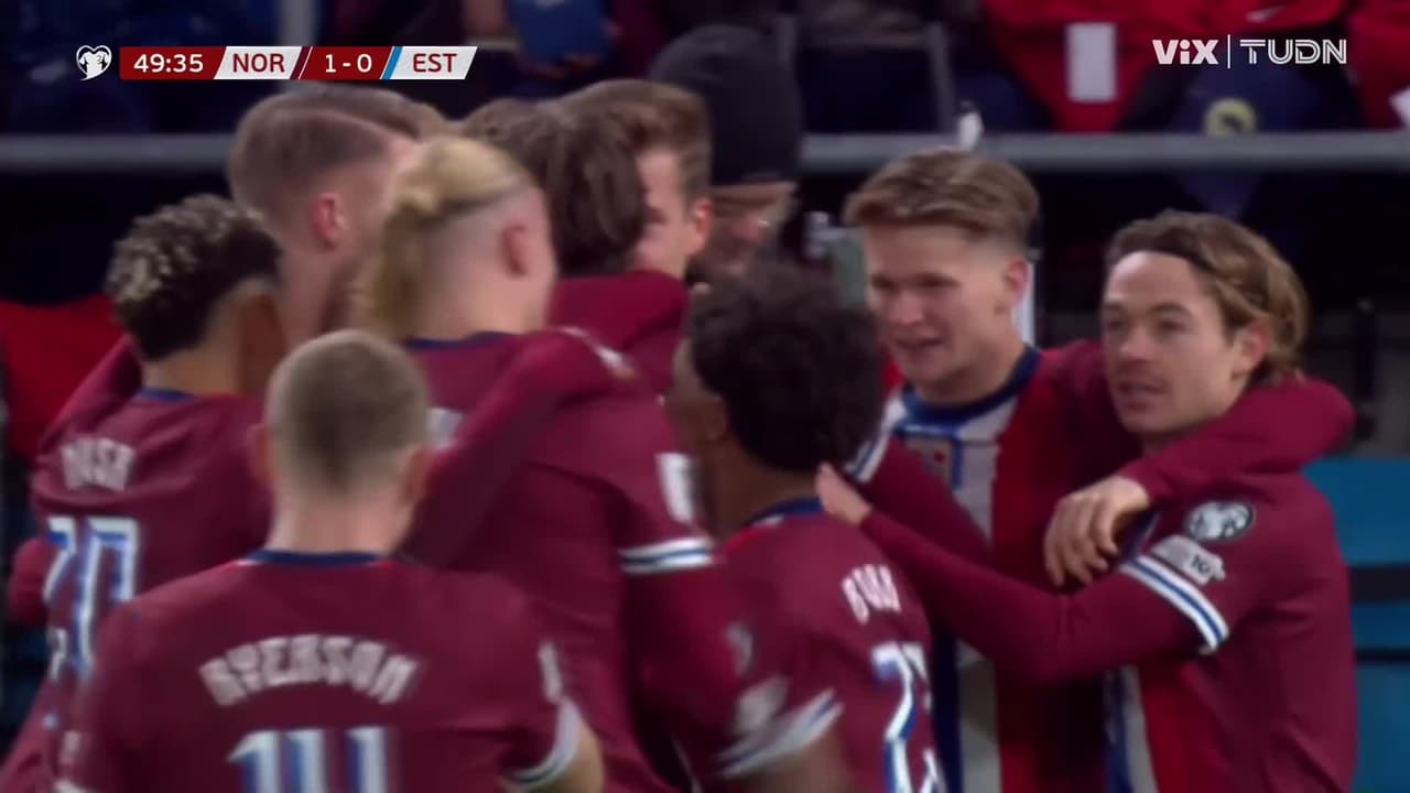 ¡Goool de Noruega! Alexander Sørloth rompe el cero con un cabezazo letal