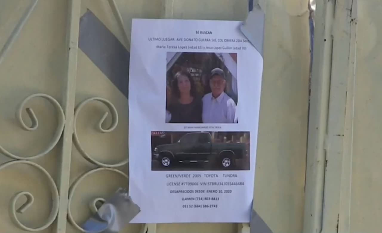 La 
<a href="https://www.facebook.com/cnrnoticias/videos/208036973562420/" target="_blank">Fiscalía General del Estado de Baja California</a> confirmó este viernes que se hallaron dos cadáveres dentro de la residencia donde la pareja fue vista por última vez en la Colonia Obrera Segunda Sección.