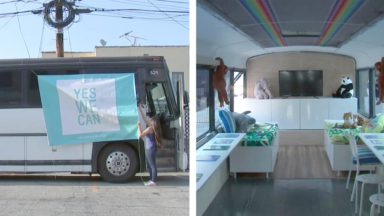 'Yes We Can': el bus que lleva educación y esperanza a los niños de la frontera