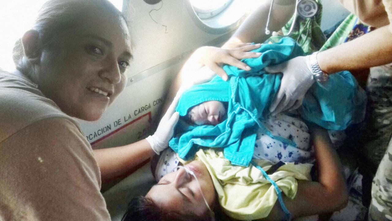 El río de Los Pocitos, donde vive María Josefa Pingo, se desbordó y ella permaneció varios días aislada con 9 meses de embarazo.