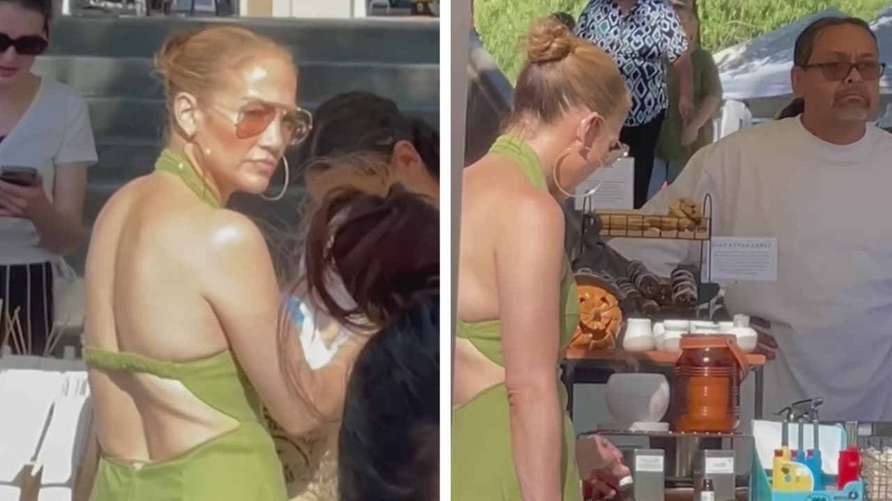 JLo visitó un mercado de pulgas en Los Ángeles junto a su hija Emme y pidió descuentos