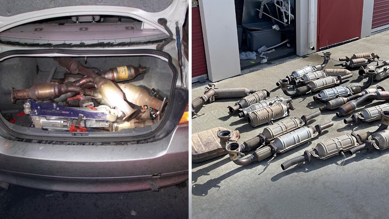 En video: Roba un convertidor catalítico a plena luz del día y en cuestión de segundos