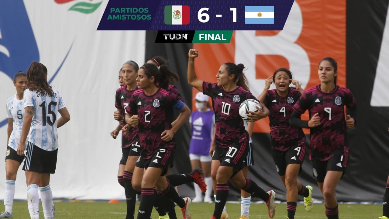 El Tri Femenil gusta y golea a la Selección de Argentina