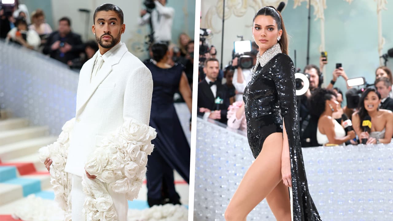Bad Bunny fue "la novia" y Kendall Jenner "el novio": la moda se hizo presente en la Met Gala 2023