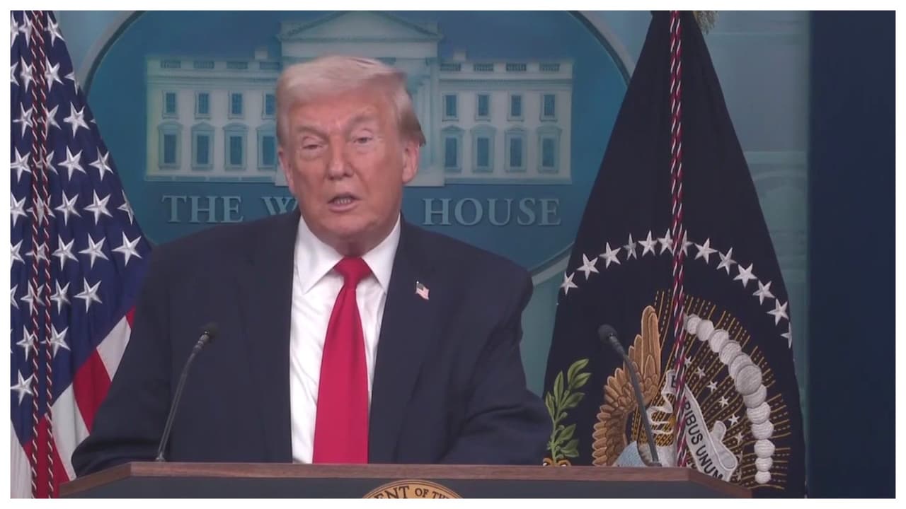 "Estamos sacando a los asesinos para mandarlos de vuelta a sus países": Trump en conferencia