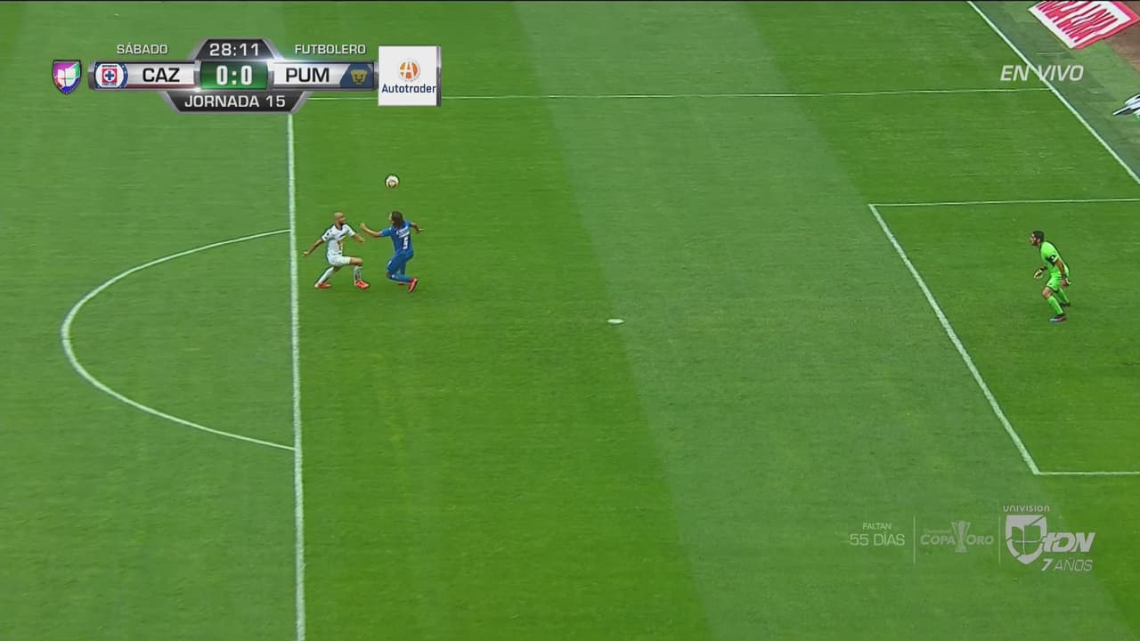 Le anulan gol a Pumas por fuera de lugar