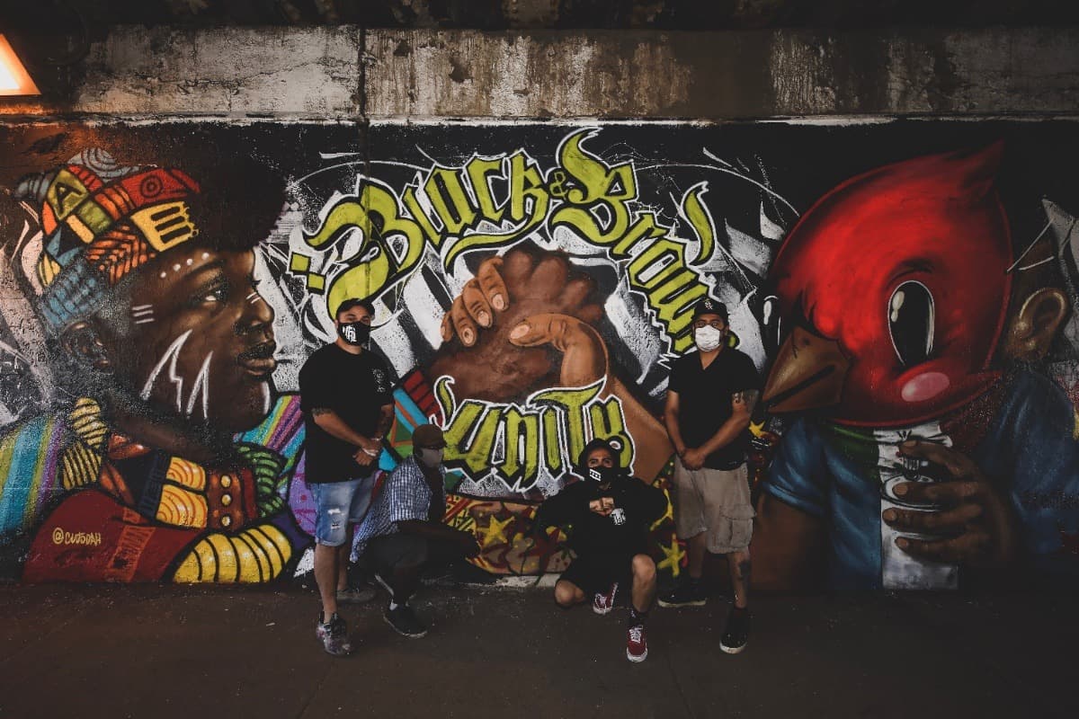 Black and Brown Unity Wall