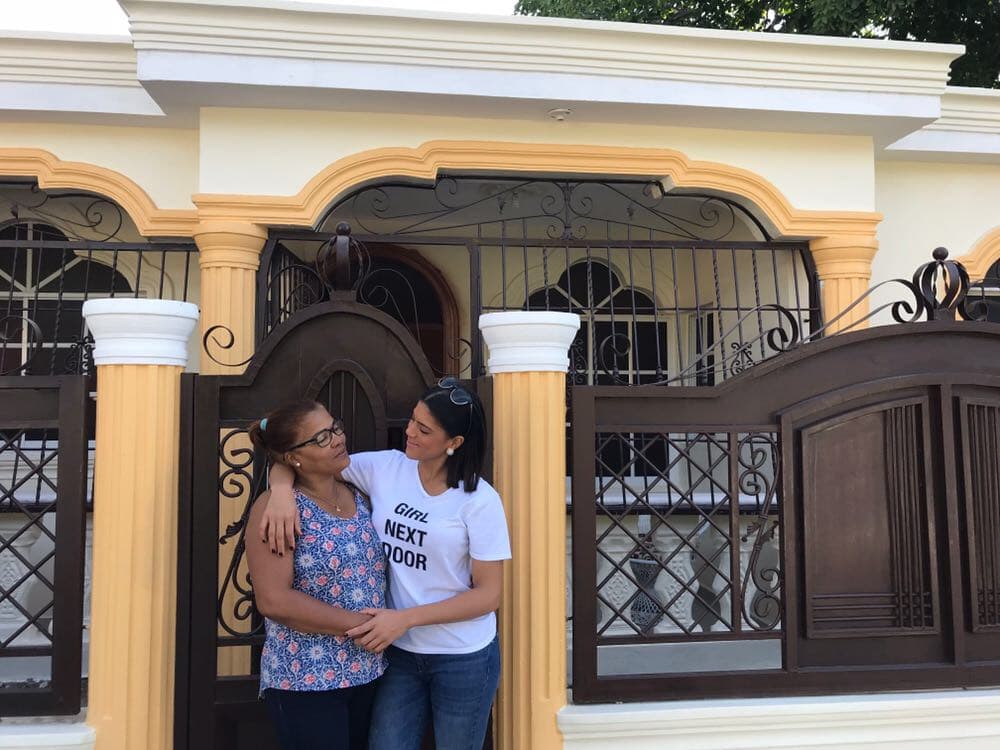 El viaje fue muy corto, pero Francisca regresó a Miami con el corazón contento.