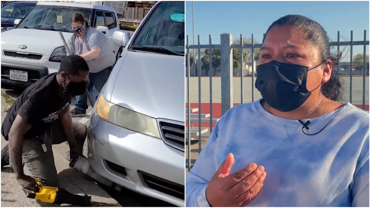 “Quise hacer más pero me dio miedo”: latina que grabó el video viral de ladrones robando su convertidor catalítico