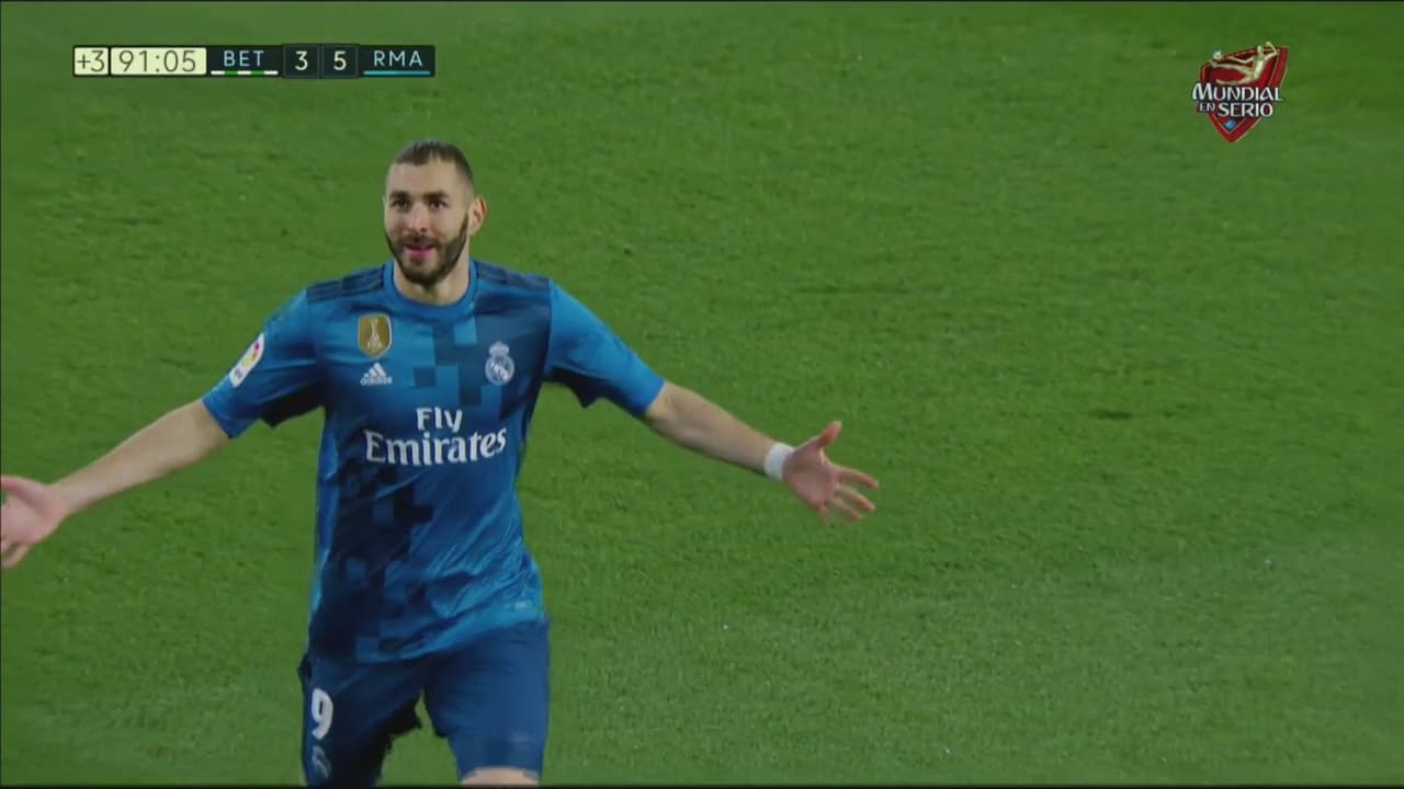 Benzema sella el triunfo ante el Betis