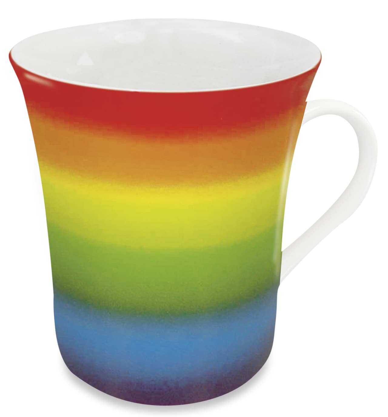 Taza alemana de Konitz con decorado de arco iris. #LoveIsLove #GayPride $31.99 en Bed, Bath & Beyond.