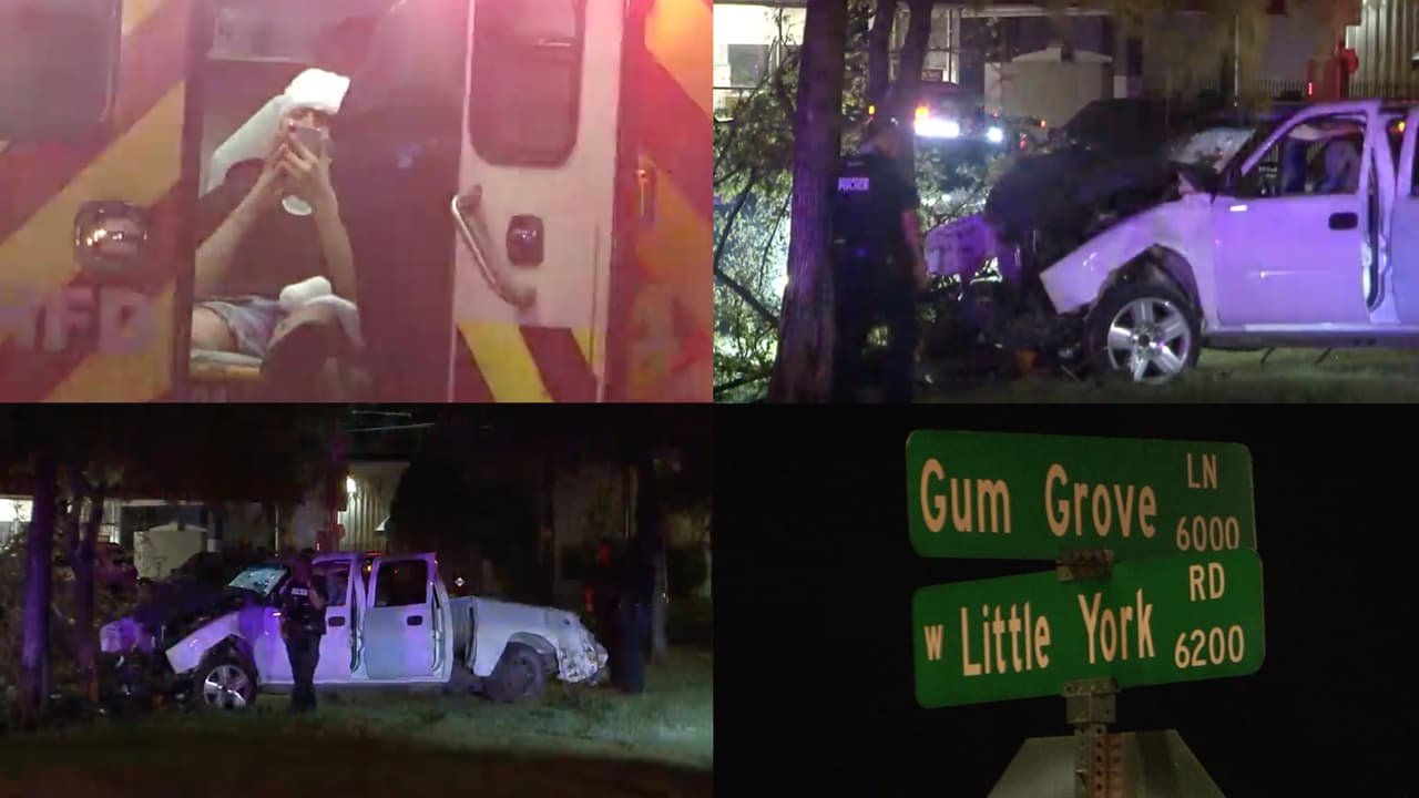 Dos adolescentes resultan heridos tras tiroteo que termina en choque al noroeste de Houston