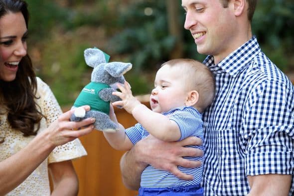 Mira más fotos del pequeño George y sus papás.