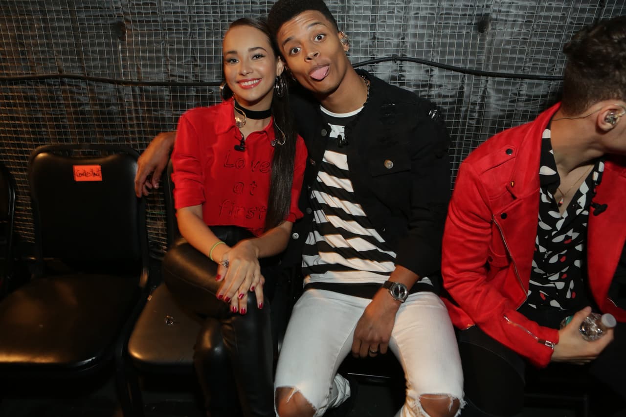 Verónica y Christian no podían contener los nervios.