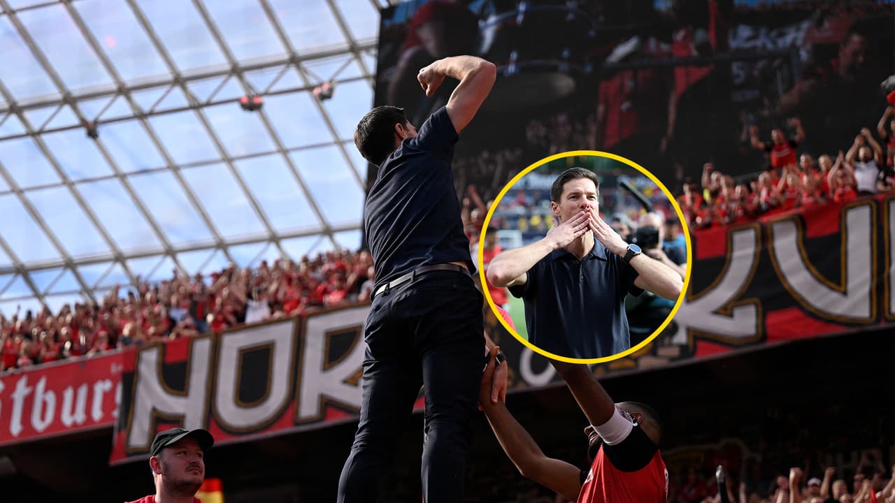 Así despidieron los hinchas del Bayer Leverkusen a Xabi Alonso