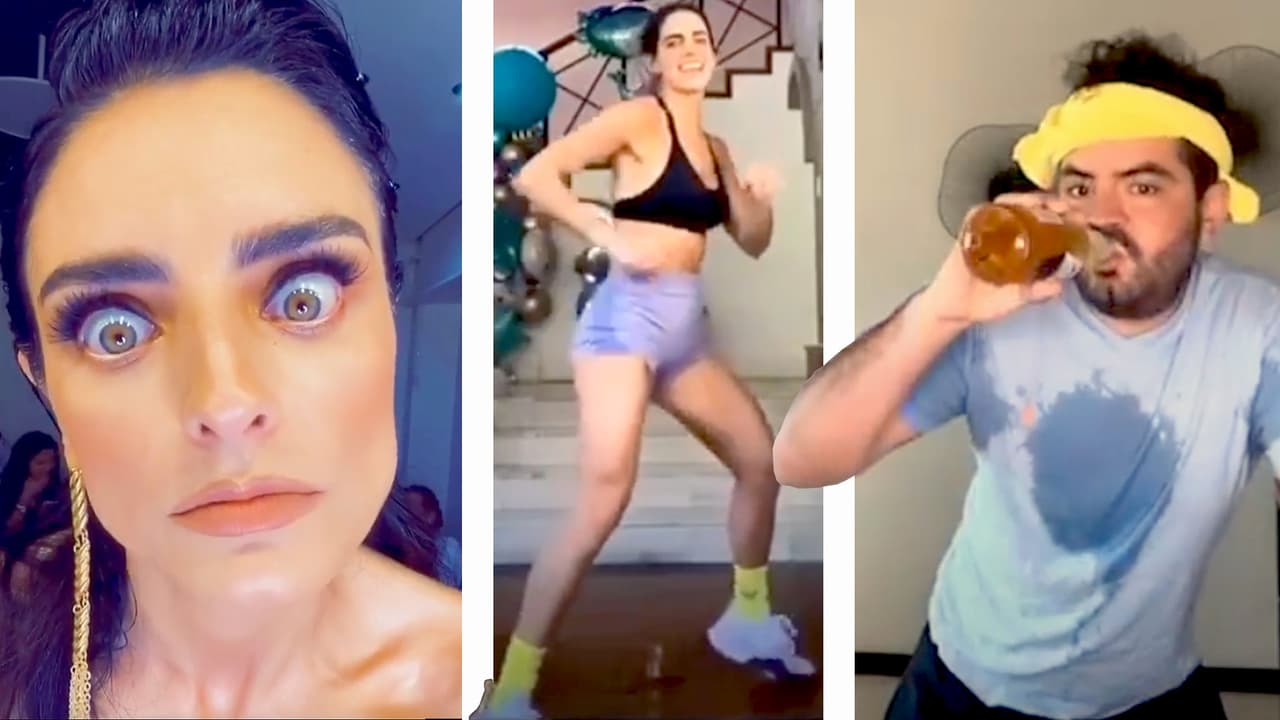 Cerveza en mano, José Eduardo Derbez intentó seguir a Bárbara de Regil (Aislinn no se quedó atrás)