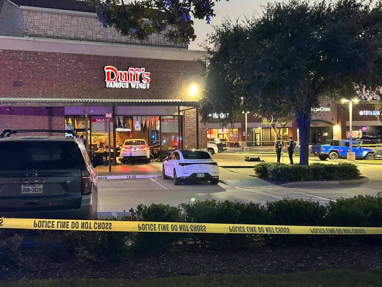 Tres de los heridos fueron trasladados al Baylor Scott and White Hospital en Grapevine. Los dos restantes fueron trasladados al Methodist Southlake Medical Center.